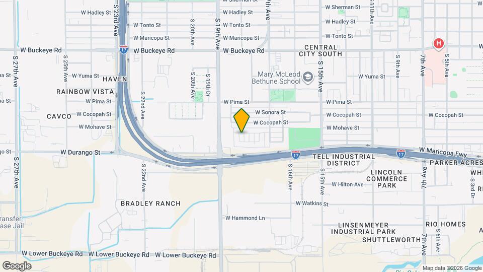 1811 W Mohave St Mapa y Detalles de la Ubicación