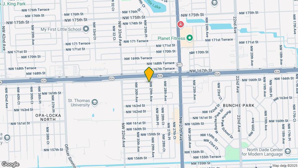 2900 NW 166th St Map and Location Details