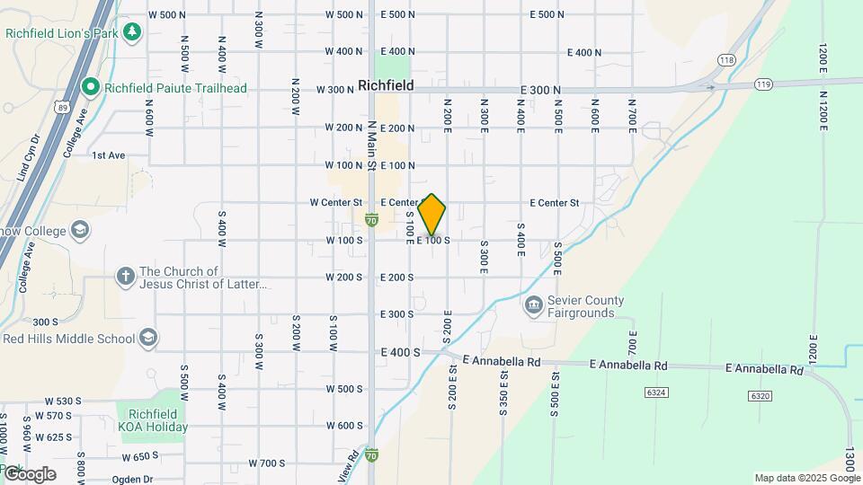 158 S 100 E Map and Location Details