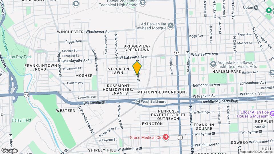 2301 Harlem Ave Map and Location Details