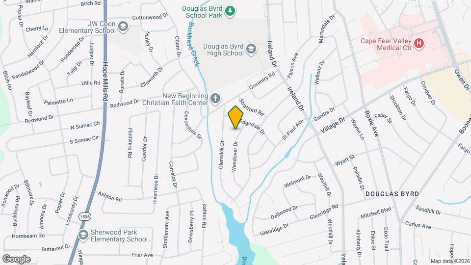 1810 Wendover Dr Map and Location Details