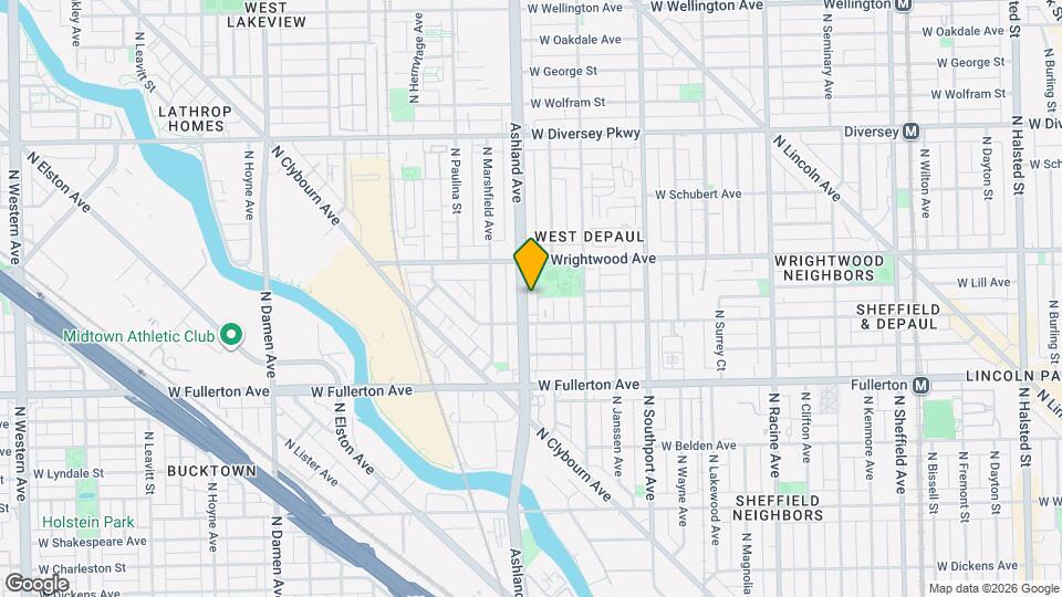 2525 N Ashland Ave Map and Location Details