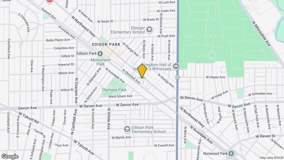 6556 N Northwest Hwy Map and Location Details