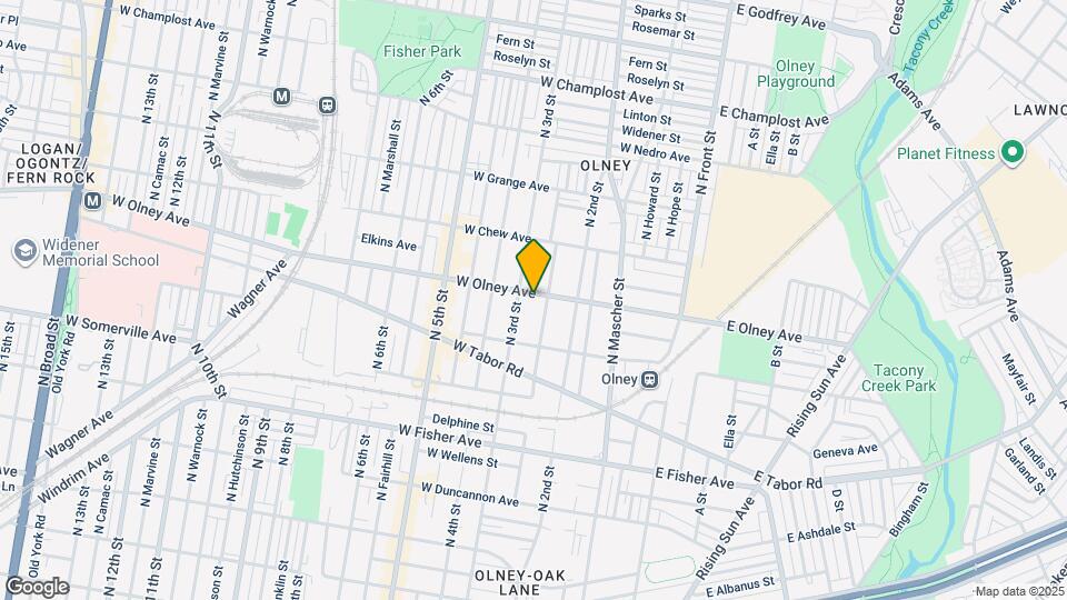 250 W Olney Ave, Unit 1st floor Map and Location Details