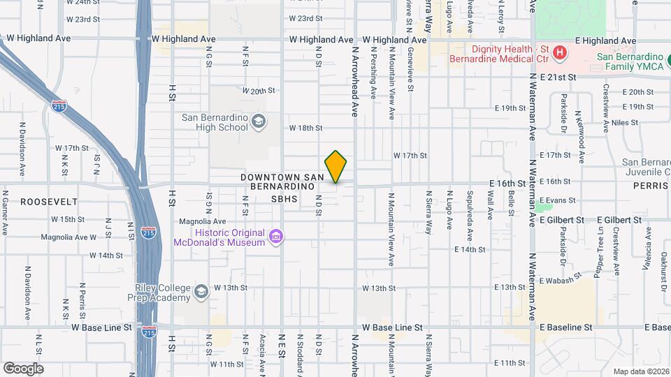 361 W 16th St Map and Location Details