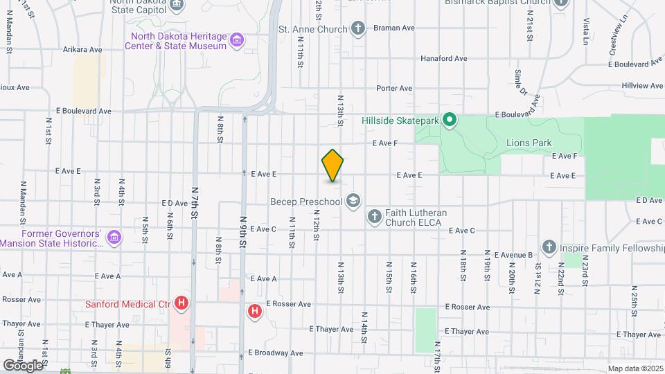 820 N 13th St Map and Location Details