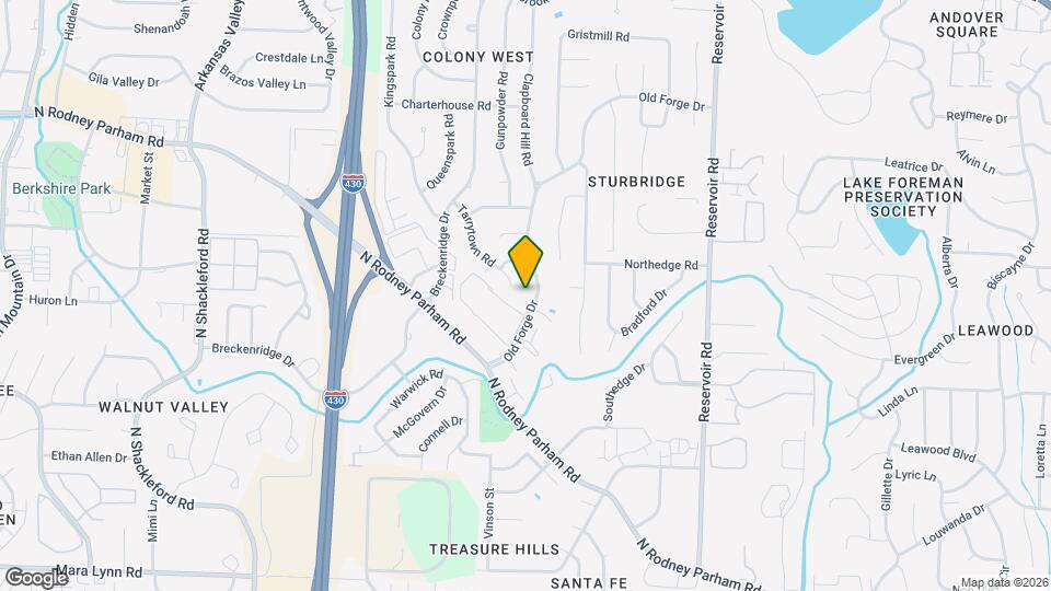 1411 Old Forge Dr Map and Location Details