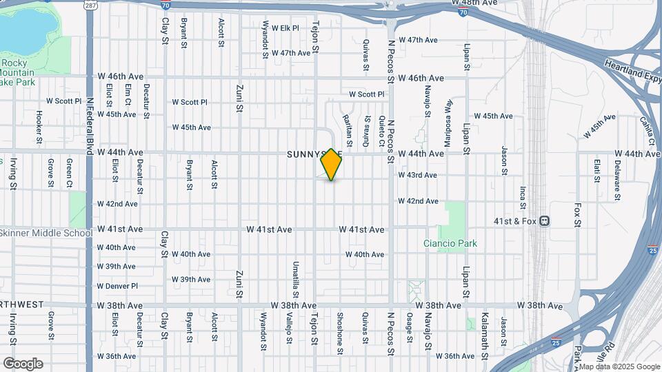 4251 Shoshone St Map and Location Details