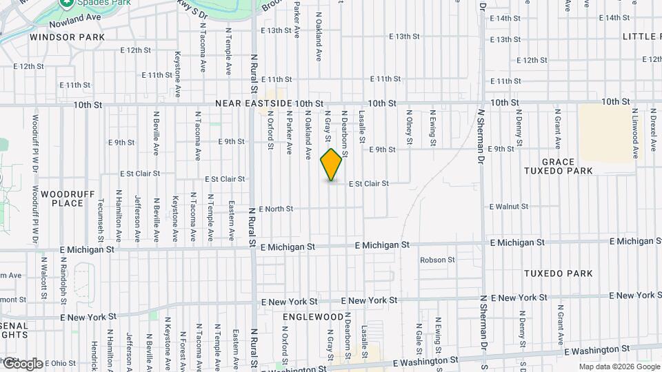 639 N Gray St Map and Location Details