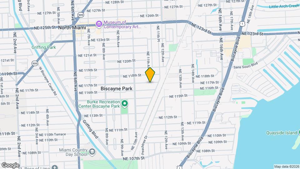 1102 NE 117th St Map and Location Details