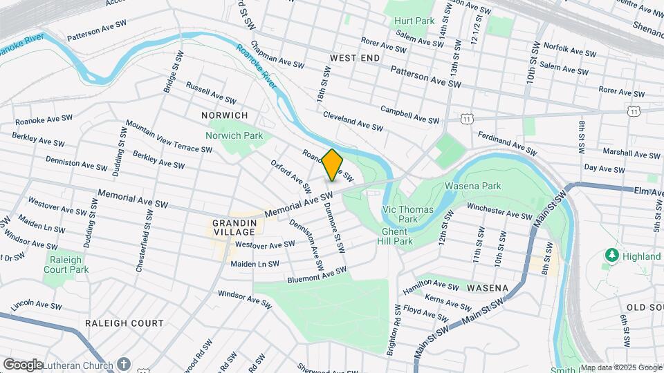 1525 Memorial Ave SW Mapa y Detalles de la Ubicación