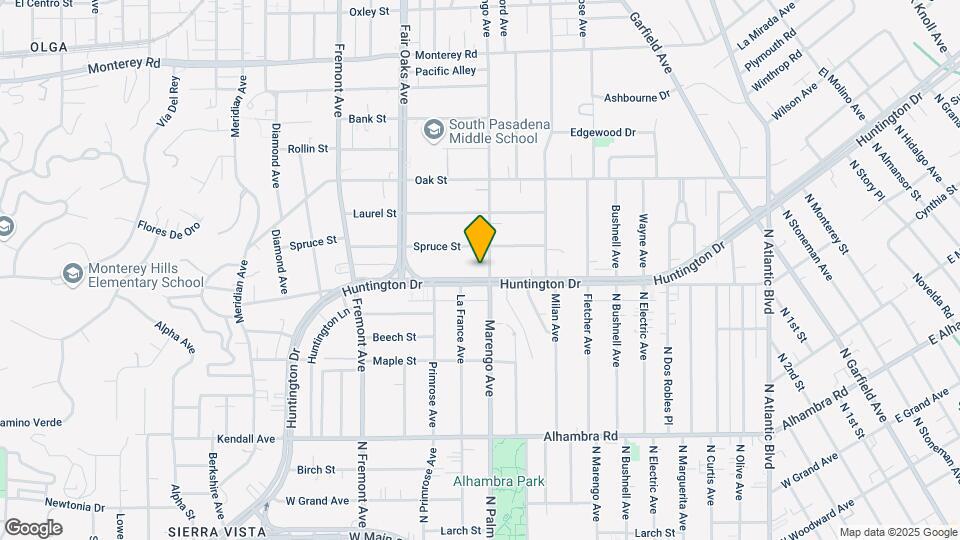 1656-1690 Huntington Dr Map and Location Details