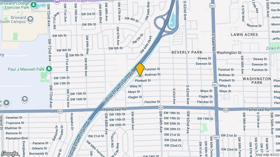 6501 Plunkett St Map and Location Details