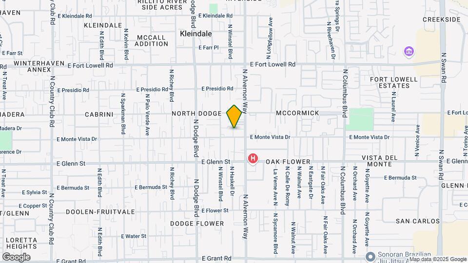 3825 E Monte Vista Dr Mapa y Detalles de la Ubicación