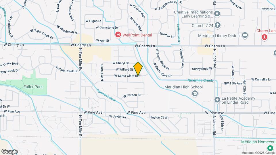 2521 W Santa Clara Dr Map and Location Details