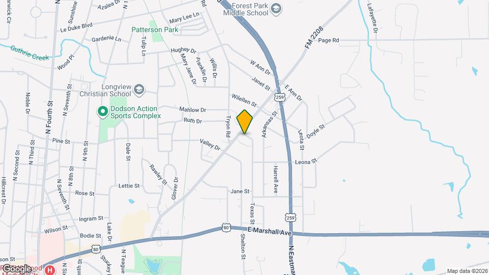 807 Texas St Map and Location Details