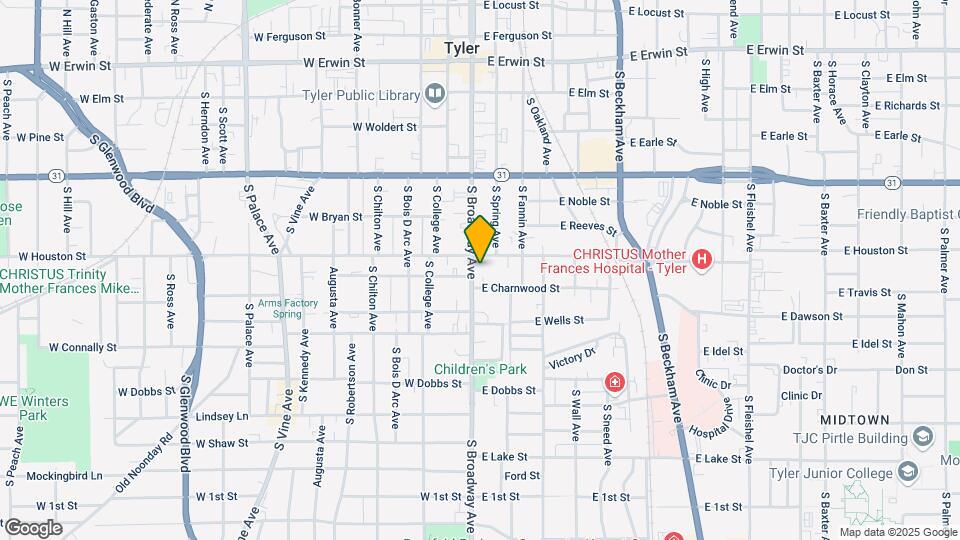 610 S Broadway Ave Map and Location Details
