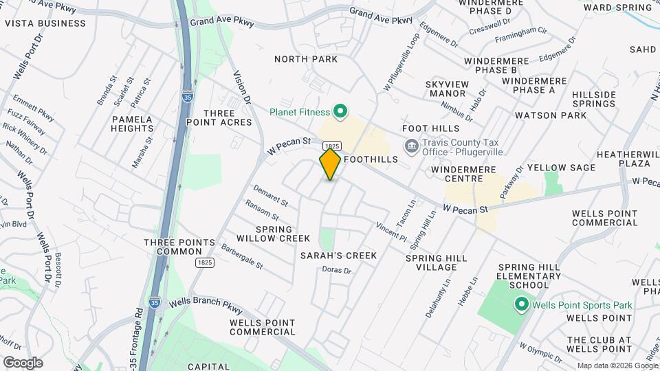 15524 Sarah's Creek Dr Mapa y Detalles de la Ubicación