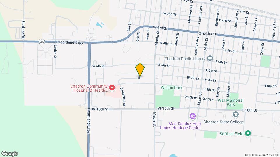 Chadron Housing Authority Map and Location Details