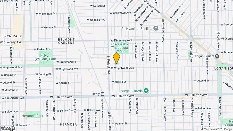 2605 N Harding Ave Map and Location Details
