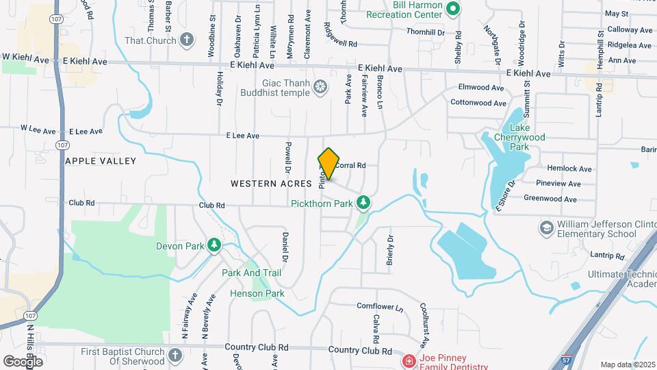 1602 Palomino Dr Map and Location Details