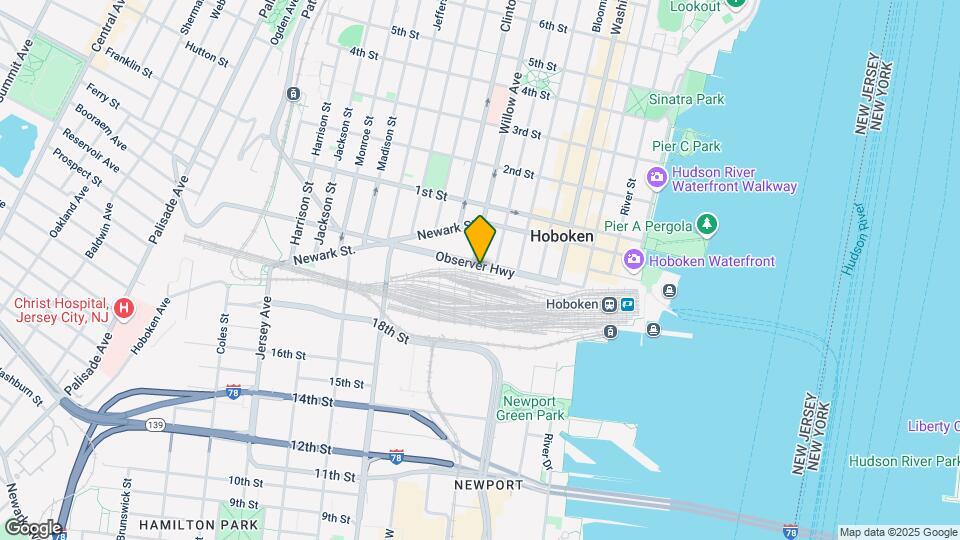 Hoboken Urby Mapa y Detalles de la Ubicación