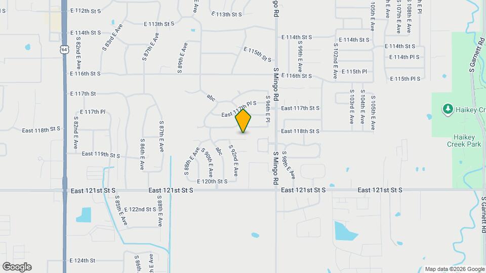 9269 East 119th St S Map and Location Details