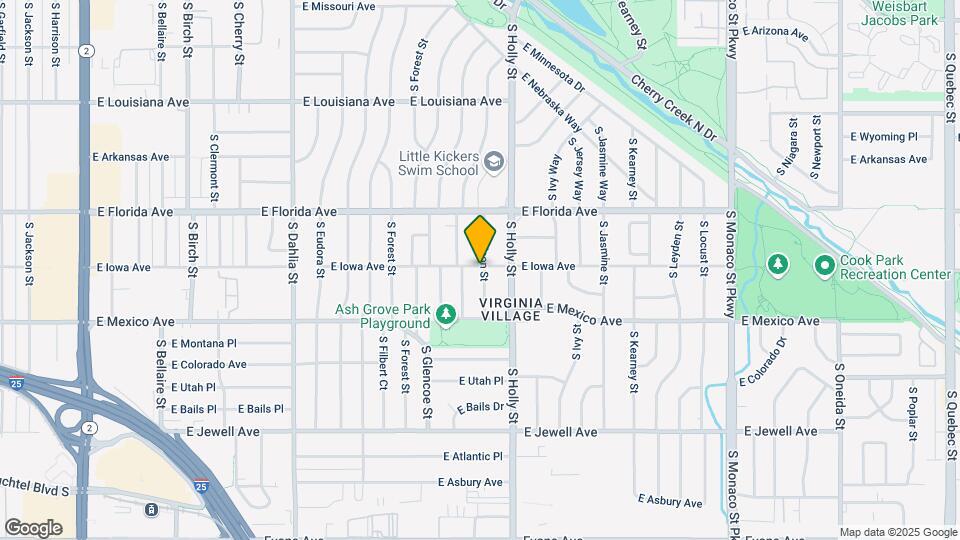 1603 S Hudson St Map and Location Details