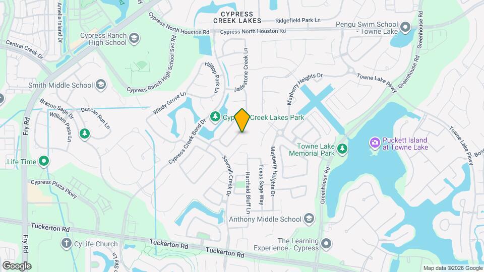 10706 Twilight Creek Ln Map and Location Details