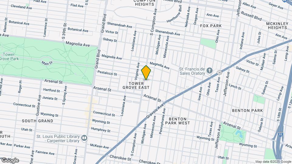 2904-2908 S Compton Mapa y Detalles de la Ubicación