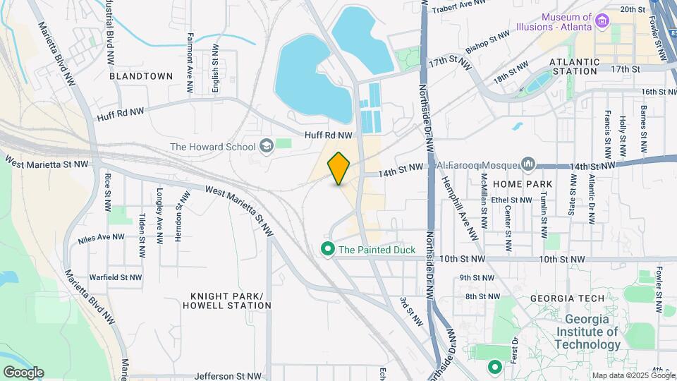 1084 Howell Mill Rd NW, Unit 104 Map and Location Details