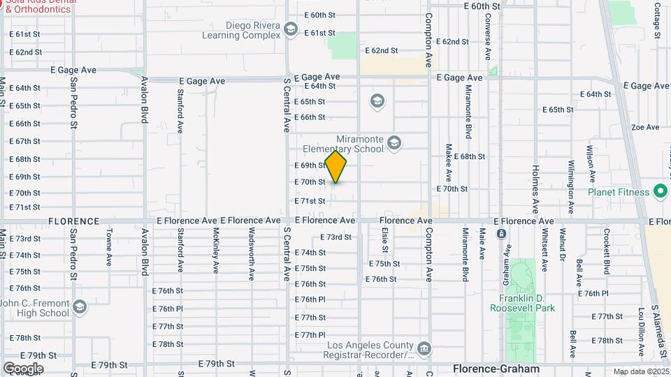 1214 E 70th St Mapa y Detalles de la Ubicación