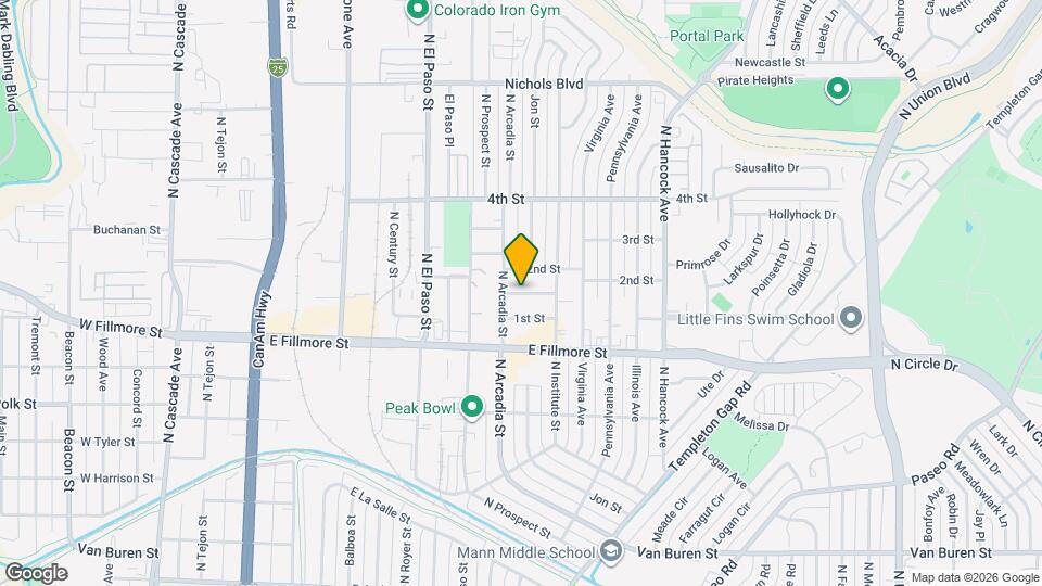 906 1/2 Carlisle Street Map and Location Details