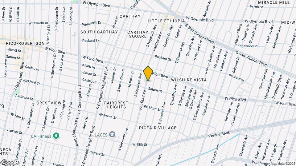 1438 S Fairfax Ave Map and Location Details