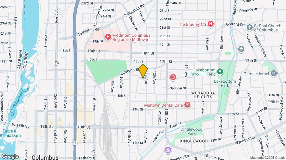 1543 11th Ave Map and Location Details