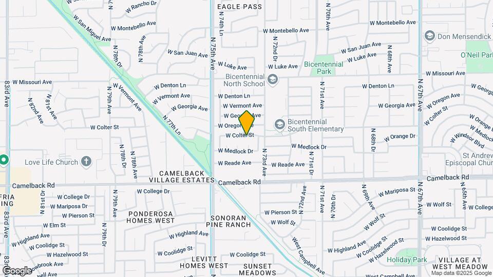 7359 W Colter St Map and Location Details
