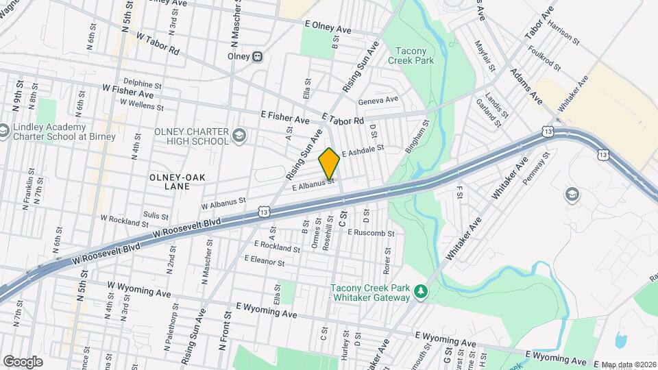 344 E Albanus St, Unit A Map and Location Details