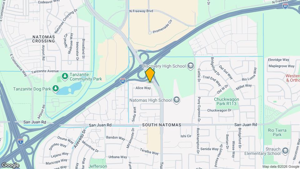 1821 Alice Way Map and Location Details