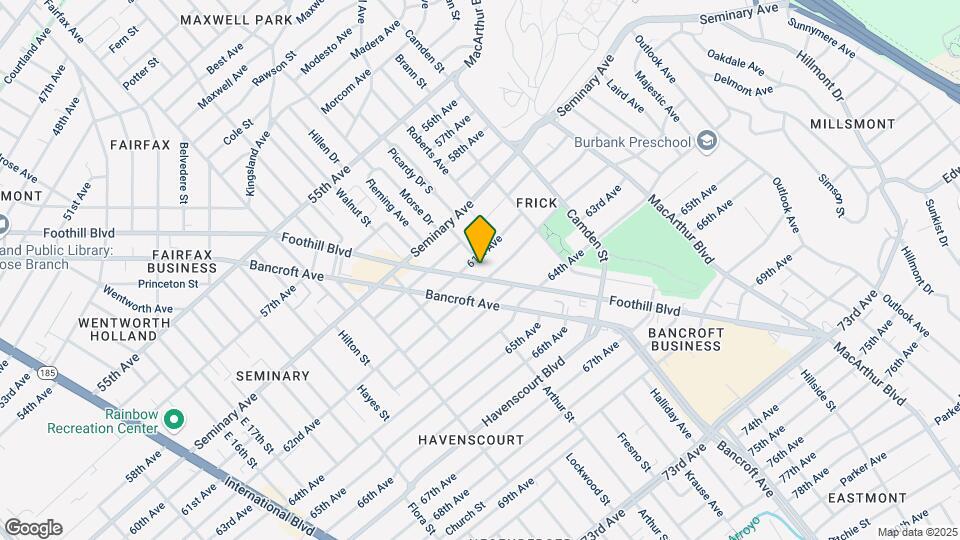 6120 Foothill Blvd Map and Location Details