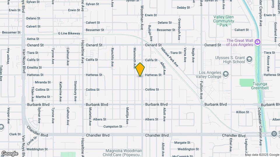 5753 Woodman Ave Map and Location Details