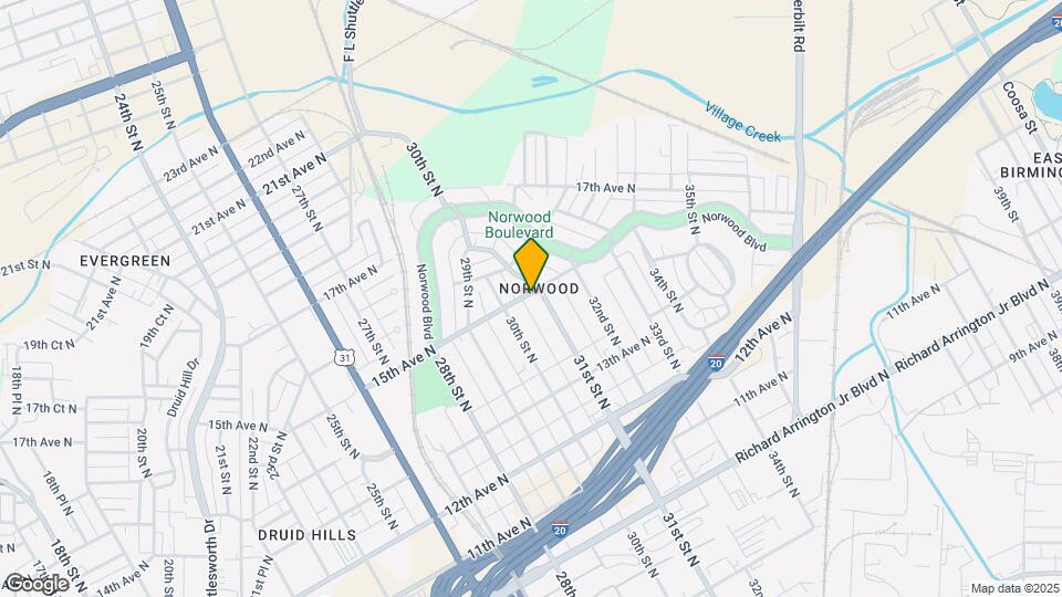 1444 31st St N Map and Location Details