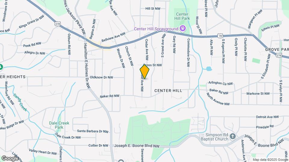 587 Cedar Ave NW Map and Location Details