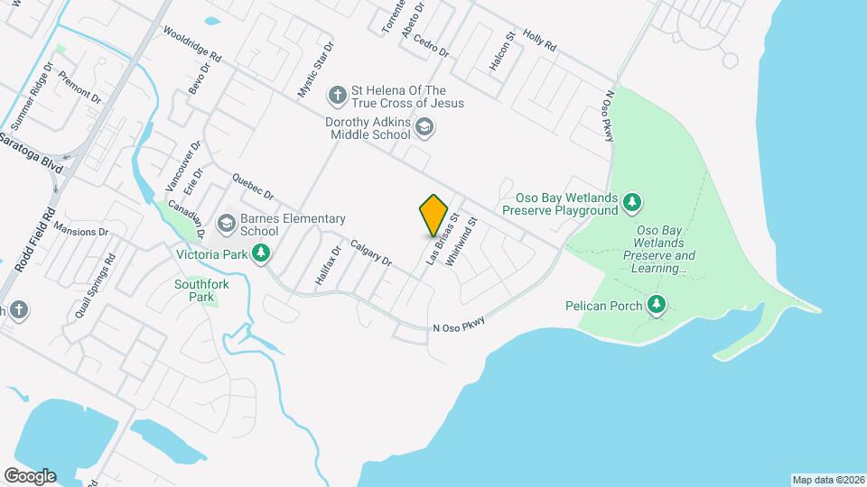 2613 Las Brisas St Mapa y Detalles de la Ubicación