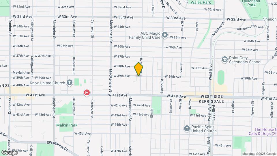 5515 Trafalgar St Map and Location Details