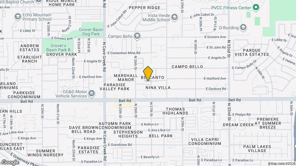 2642 E Hartford Ave Map and Location Details