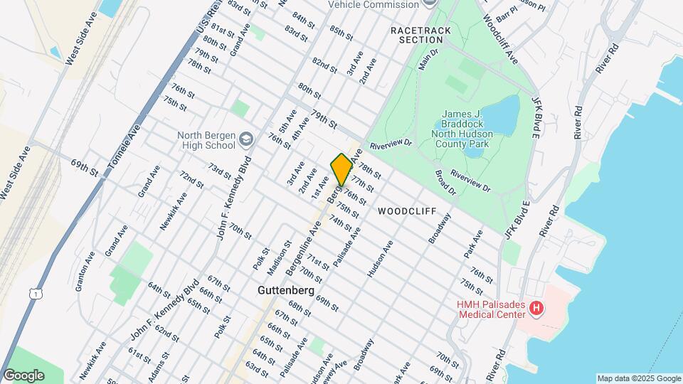 7520-7524 Bergenline Ave Map and Location Details