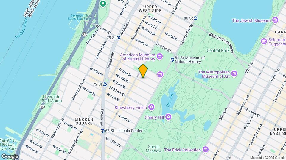 45 W 75th St Mapa y Detalles de la Ubicación