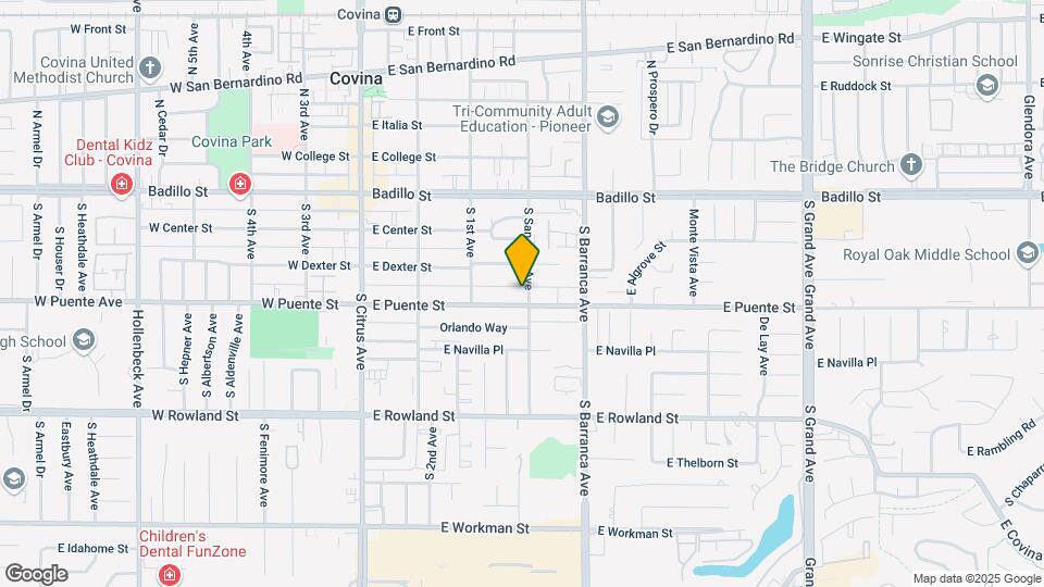 377 E Puente St Map and Location Details