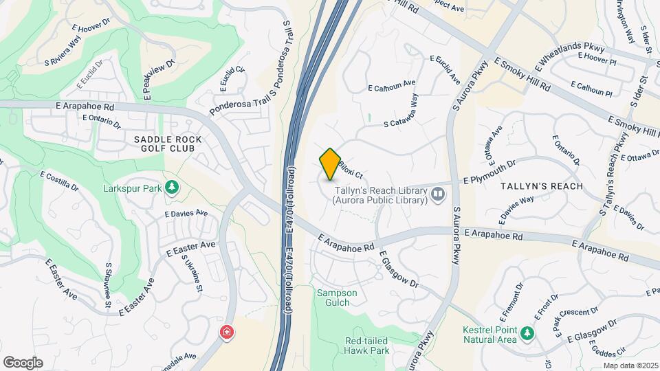 6891 S Algonquian Ct Map and Location Details