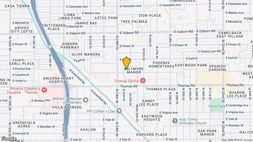 2434 E Pinchot Ave Map and Location Details